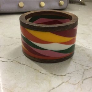 Wooden multi colored bangle
